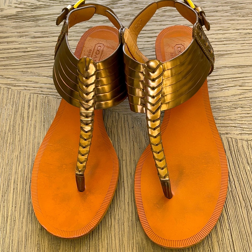 Coach flat sandals
